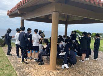 平和講和 沖縄戦に関わる講話を聴いています